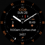 Minimal Black v32 Watch Face (MOD Unlocked All) 1.0.0